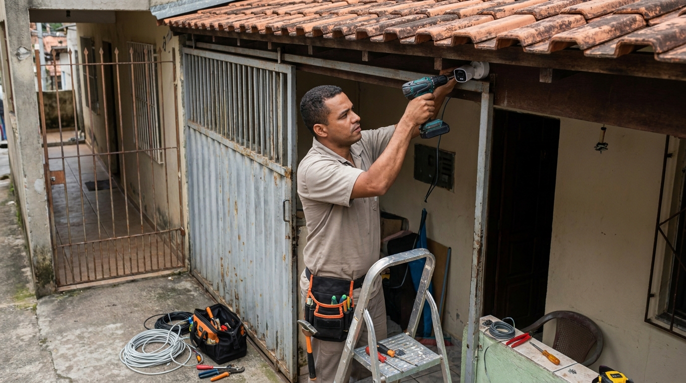 Instalação de Câmera Residencial no Centro, Jundiaí‑SP