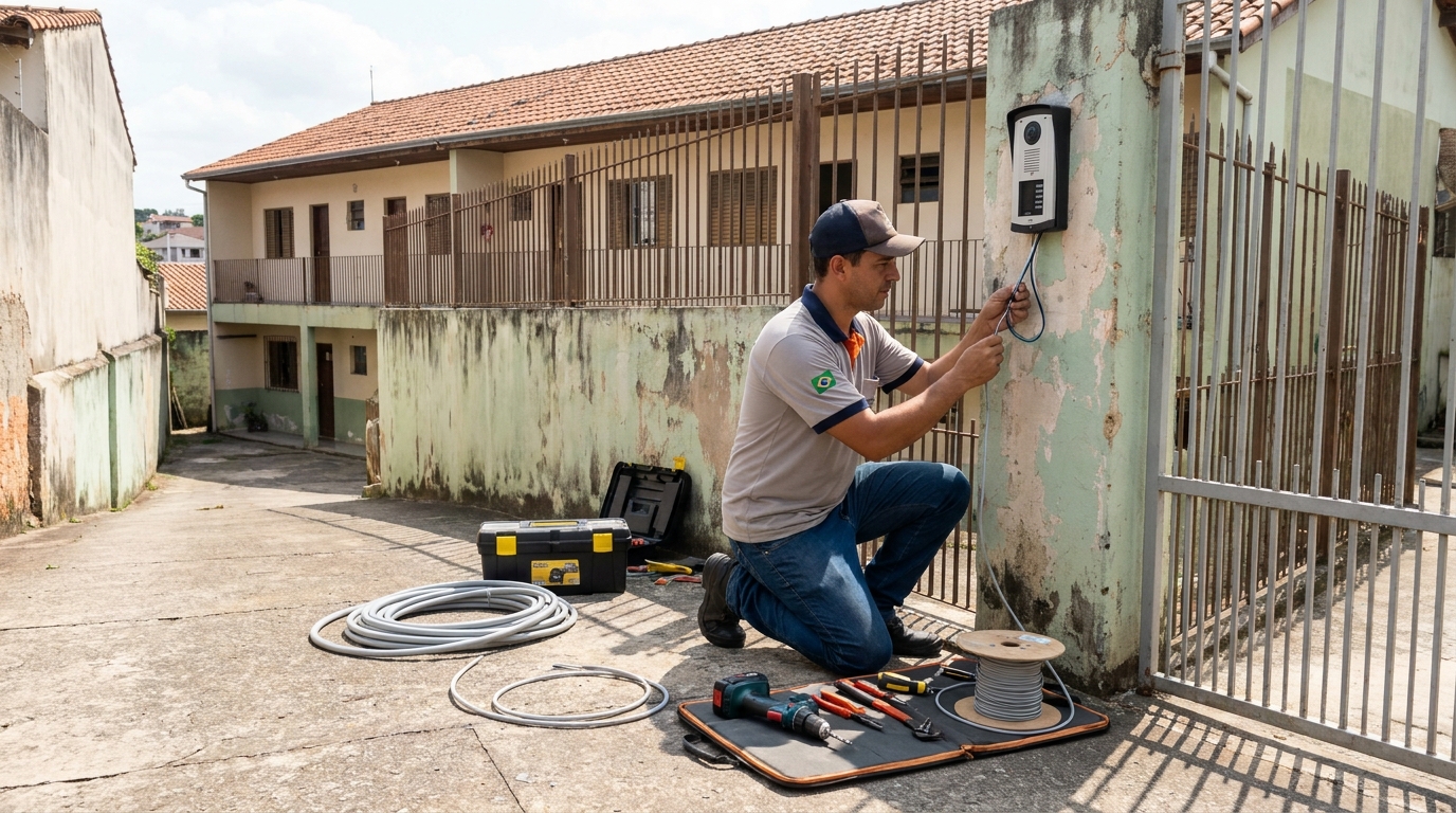 Instalação de Porteiro Eletrônico na Alvorada, Jundiaí‑SP
