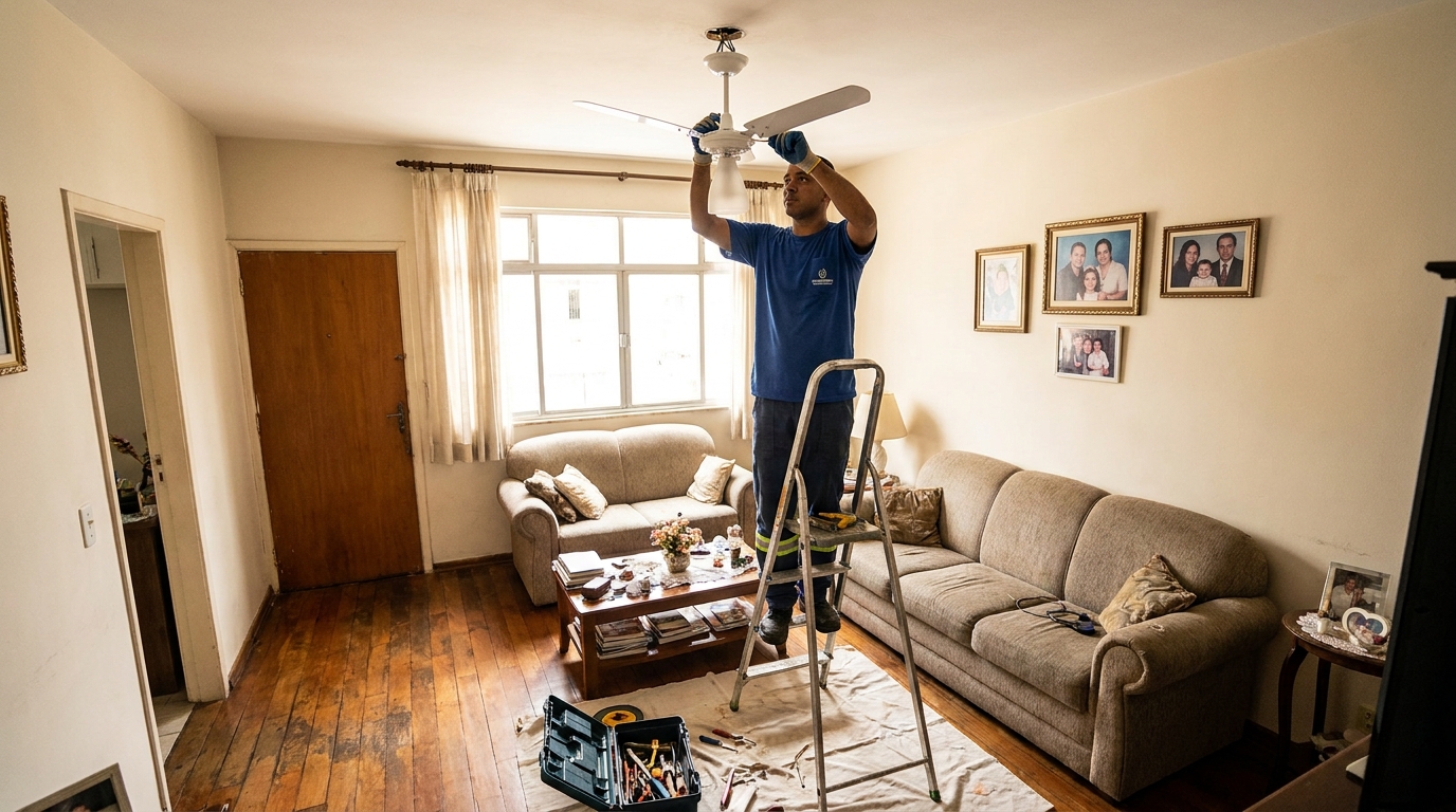 Substituição de Ventilador no Caxambu, Jundiaí‑SP